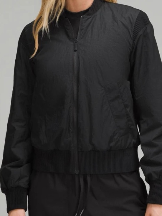 lululemon athletica Jackets & Blazers - Lululemon reversible bomber/athletic jacket black